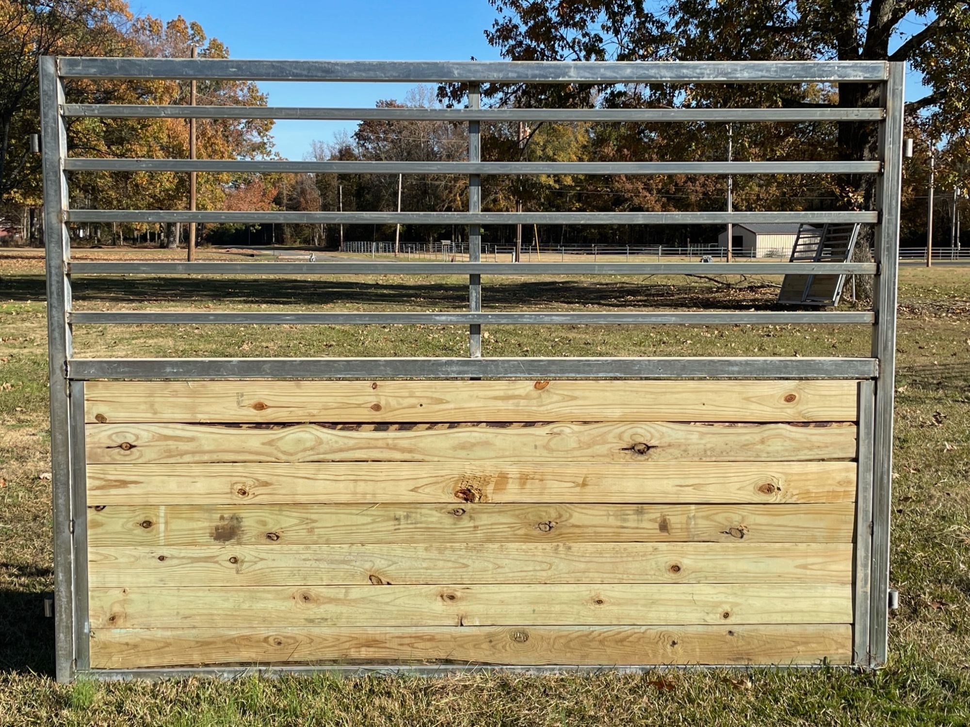 Premium Stall Panel w/Wood Bottom